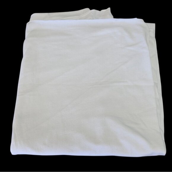 White Knit T-Shirt Fabric Material 41" W x 52" L - Picture 1 of 5
